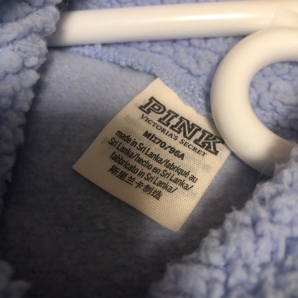 Victoria’s Secret PINK Sherpa Cropped Hoodie M - Picture 5 of 6